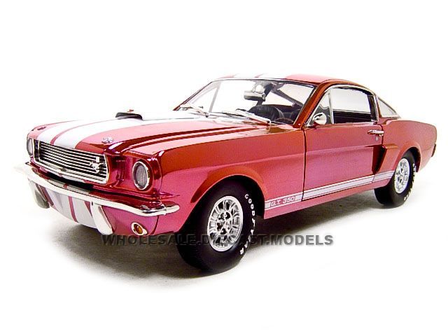 1966 SHELBY COBRA GT350 RED CHROME 118 DIECAST MODEL  