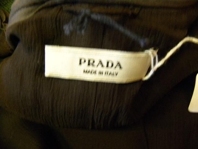 PRADA TAUPE WOOL BLEND SNAP COAT 44 6/8 GORG  