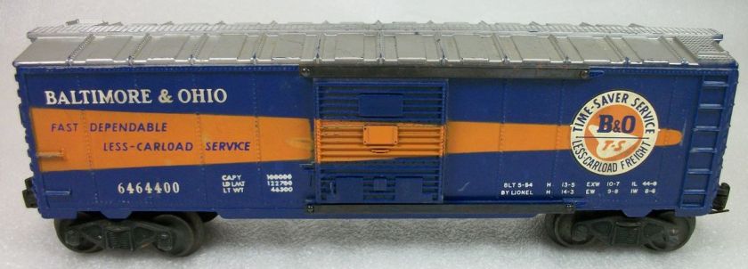   POSTWAR 6464 400 BALTIMORE & OHIO TIME SAVER BOX CAR VERY GOOD  