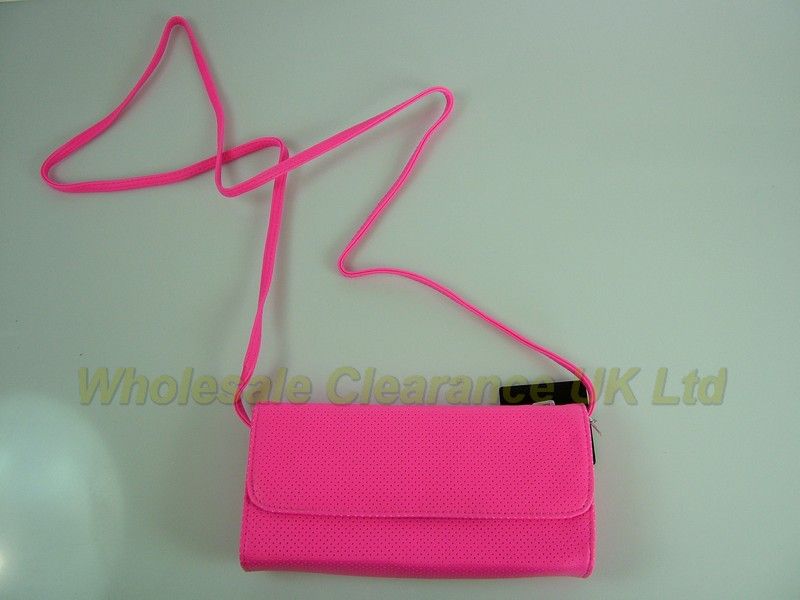 WHOLESALE MIXED EX HIGH STREET LADIES NEON CLUTCH BAGS  