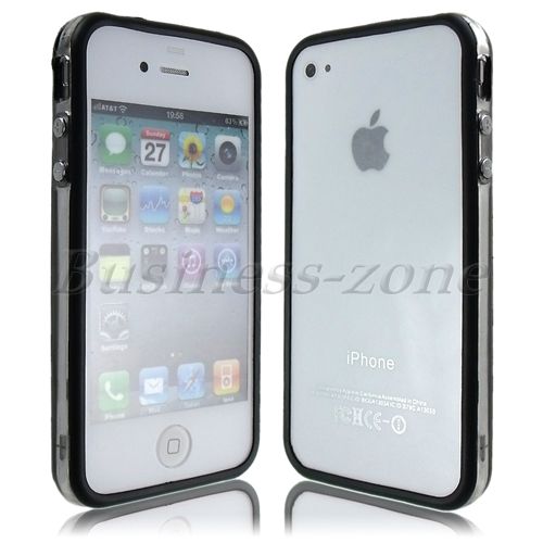   Hard Silicone TPU Bumper Frame Case Cover For iPhone 4G 4S Hot  