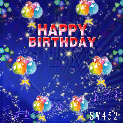   BIRTHDAY 10x10 CP SCENIC PHOTO BACKGROUND BACKDROP SW452  