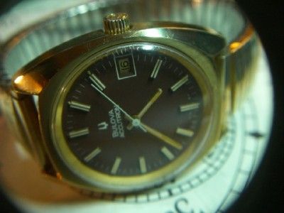 GREAT LOOKING MENS ~BULOVA~ VINTAGE ~ ACCUTRON~ WRIST WATCH  