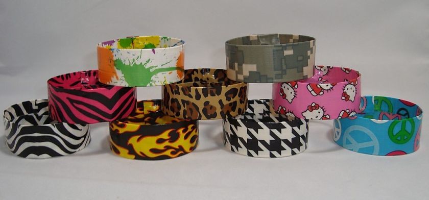 Magnetic Wristband Bracelet Handcrafted with Duck Duct Tape  
