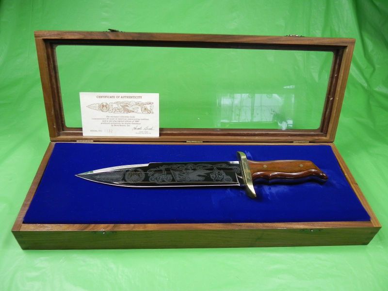 US BUCK Custom Limited Harley Davidson Bowie Knife  