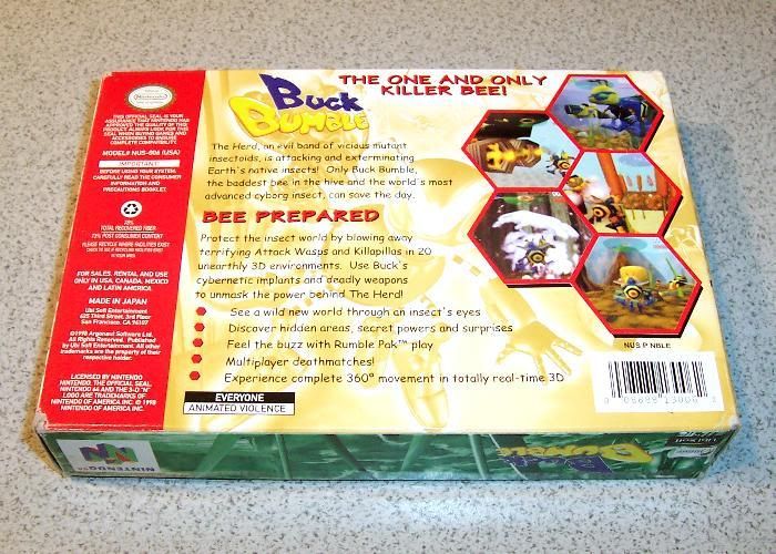 N64 BUCK BUMBLE   COMPLETE IN BOX   VERY GOOD+ CONDITION 008888130062 