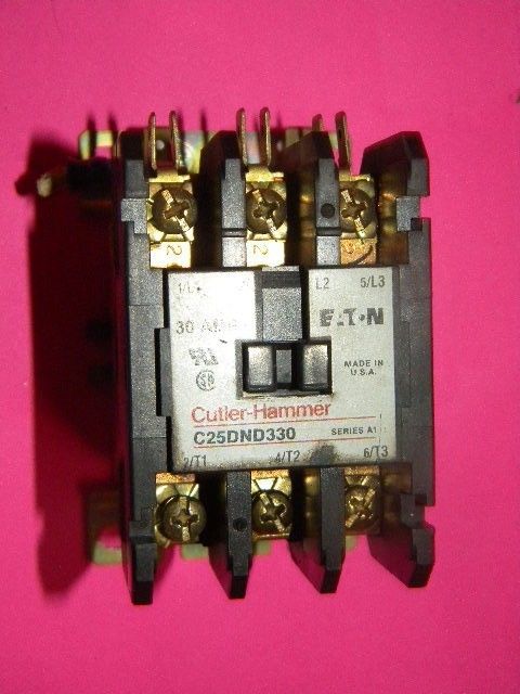 Cutler Hammer C25DND325 Contactor, 25 Amp, 3 Pole  