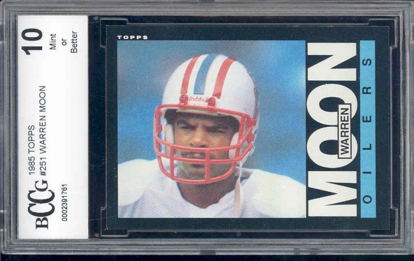 1985 topps #251 WARREN MOON rc rookie BGS BCCG 10  