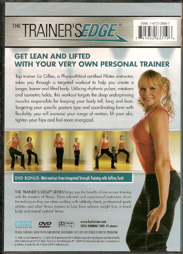 Trainers Edge BODY LIFT Liz Gillies Burn Fat, Firm DVD  