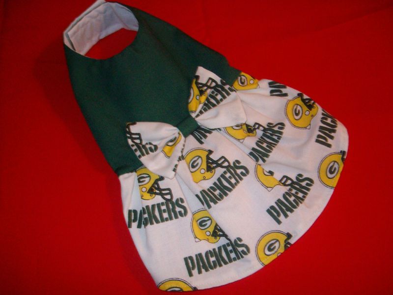 XS Sm or Medium Green Bay Packers DoG Dress Pet Apparel  