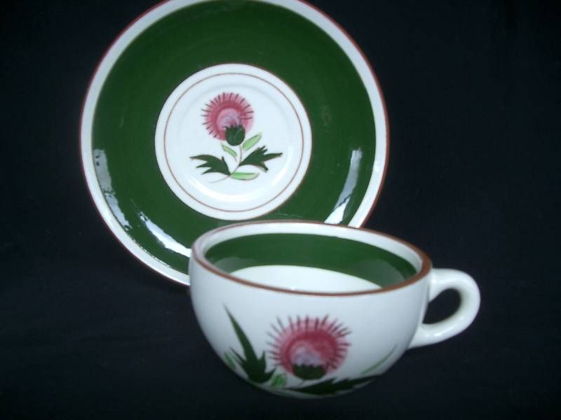 Vintage,STANGL,Thistle,Cup and Saucer  