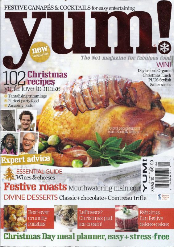 YUM MAGAZINE CHRISTMAS RECIPES ROASTS DESSERTS CAKES  