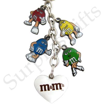 Chocolate Characters Dangle Metal Enamel Keyring