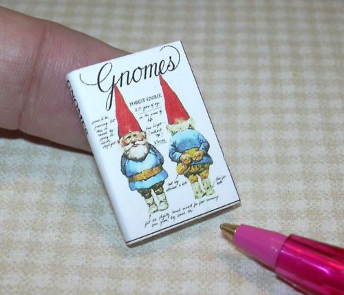 Miniature Gnomes Book, 1/12 Scale DOLLHOUSE Miniatures  