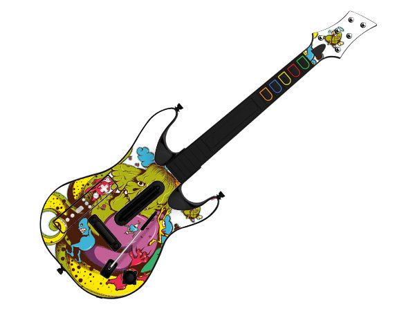 New For Wii Guitar Hero 5 Sticker/Skin The Hulk Theme  