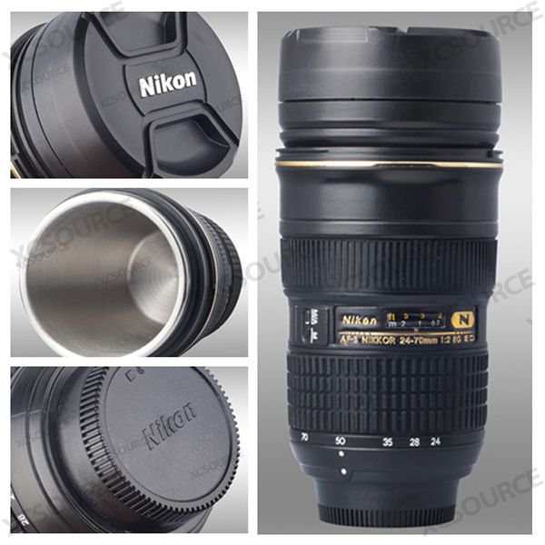   Nikkor 24 70mm Lens f/2.8G ED Stainless Thermos Coffee Mug Cup DC93