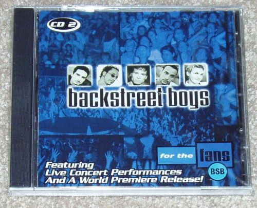 NEW BACKSTREET BOYS FOR THE FANS CD # 2 CONCERT ALBUM  