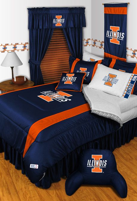 ILLINOIS ILLINI **BEDROOM DECOR** **MORE ITEMS**  