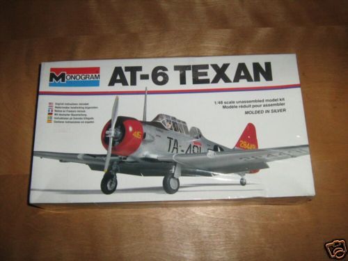 48 monogram vintage AT 6 Texan trainer model kit  