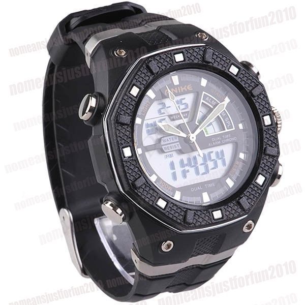 Digital&Quartz Sports Bangle 50M Waterproof watch M393  