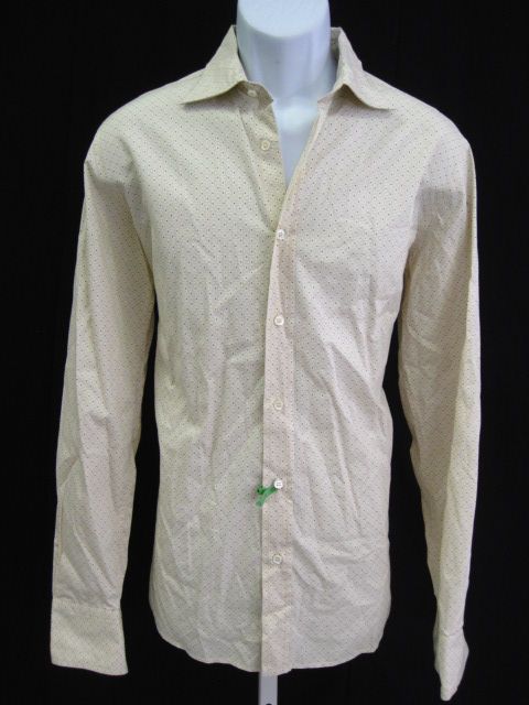 COAST Mens Yellow Green Print Button Down Shirt Sz L  