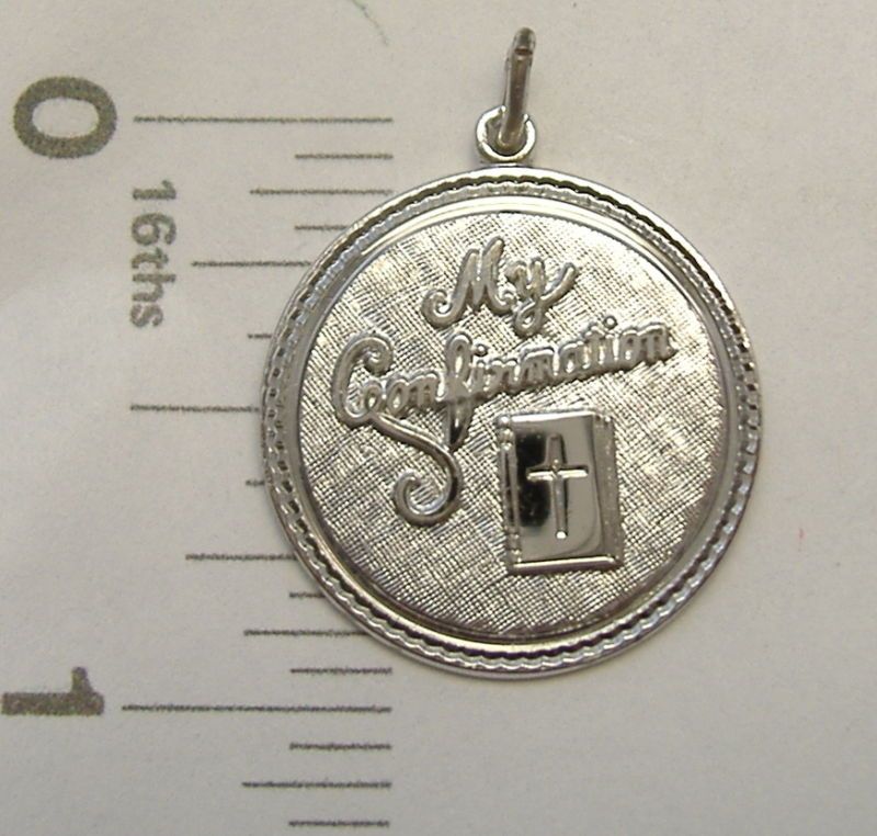 Charm confirmation Ster silver GF religious variations  
