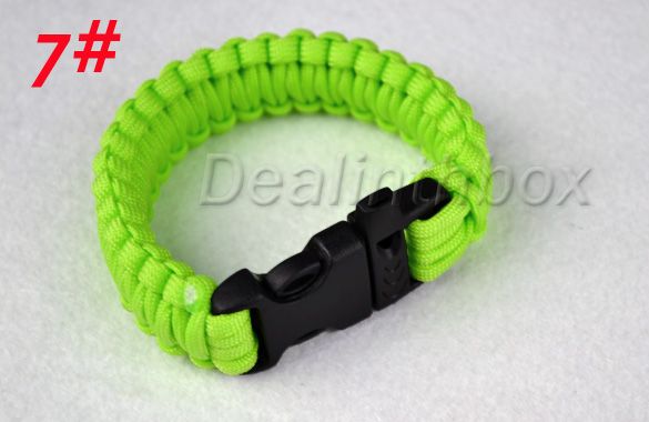   bracelet enables you to carry several feet of parachute cord easily