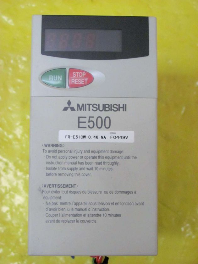 Mitsubishi E500 Motor Inverter FR E510W 0.4k NA  