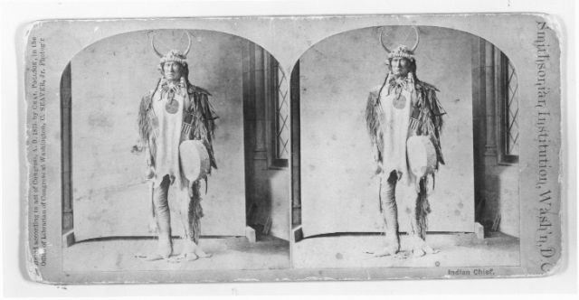   NATIVE AMERICAN ANTIQUE PHOTOGRAPH 1873 SMITHSONIAN WASHINGTON DC