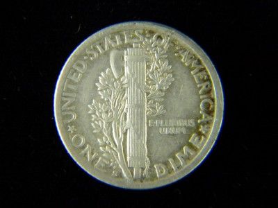 1918 S 10c. Mercury Dime XF+ /B 722  