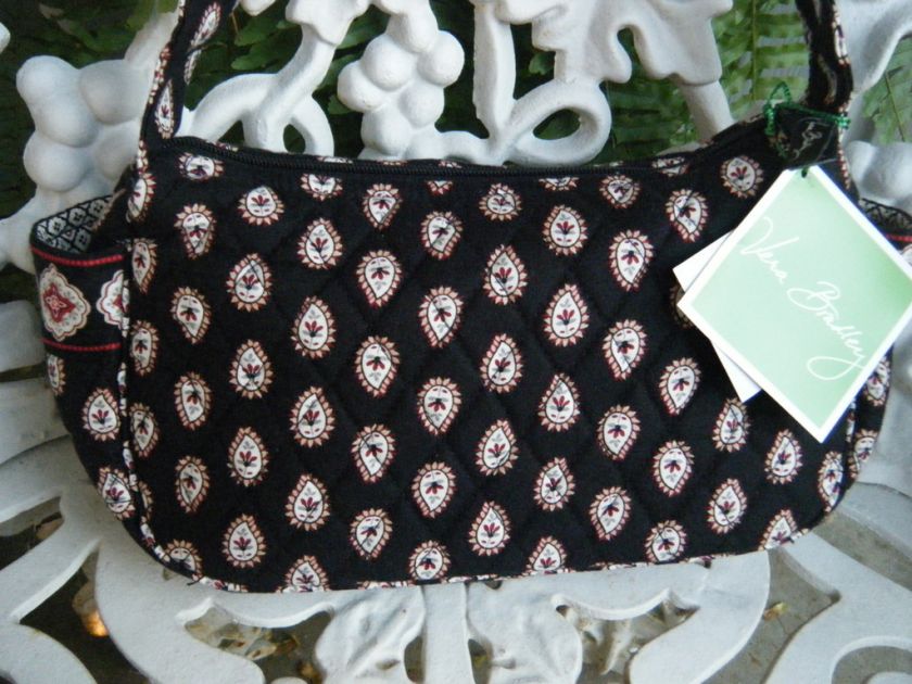 VERA BRADLEY Maggie Handbag CLASSIC BLACK New, Retired  