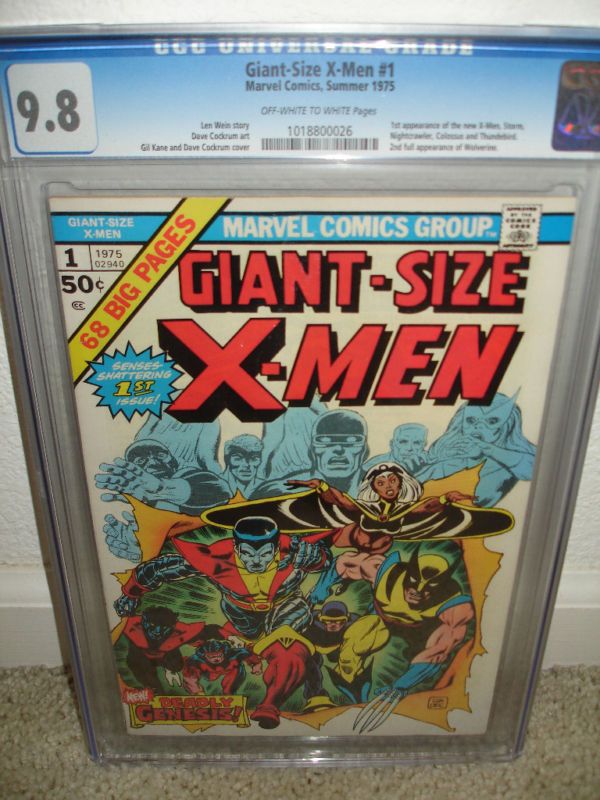 Giant Size X Men #1 CGC 9.8 Wolverine Highest SALE cm  