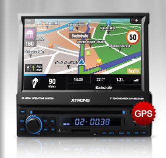 XTRONS D711G CAR HD DIGITAL 1 DIN DVD PLAYER SAT NAV  