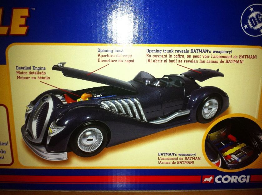 Corgi 1940s DC Comics BATMOBILE 77606 Detailed Parts BIG 1/18 Scale 