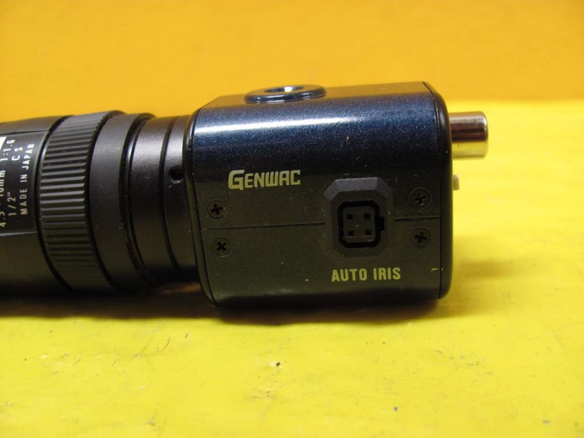 Genwac GW 902H Video Camera Computar 4.5 10mm Lens  