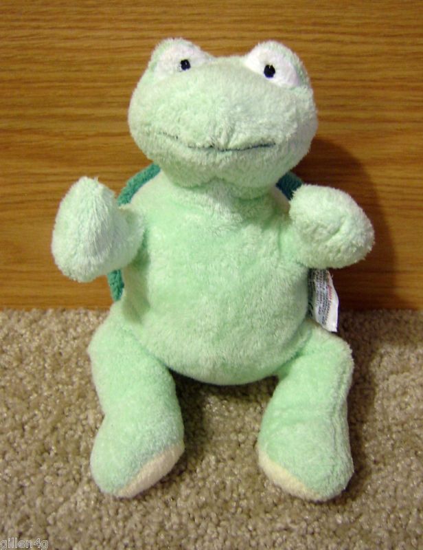 100% TY LUX PLUFFIES GREEN TURTLE ZIPS 2007 *LN  