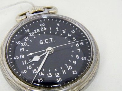   Pocket Watch 16 size 4992b hacking black dial Lots of pictures  