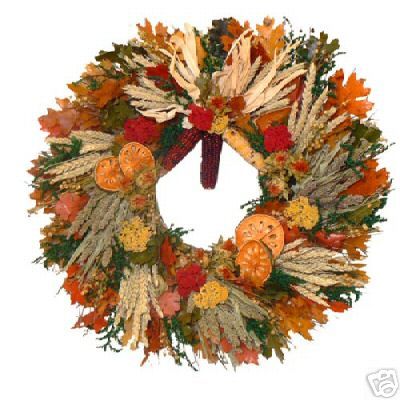 PILGRIMS GREETING 24 DRIED WREATH NEW SALE  