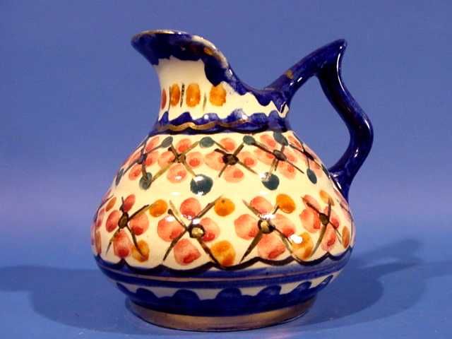 b573 Nice 5 Majolica Ewer Gouda Holland  