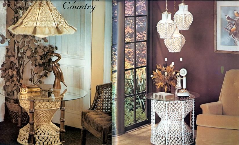 FORM & FANTASY Bk 4~Macrame Pattern Book~LAMP~FURNITURE  