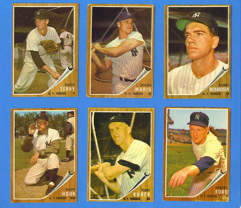 1962 TOPPS YANKEES ROGER MARIS CARD #1  