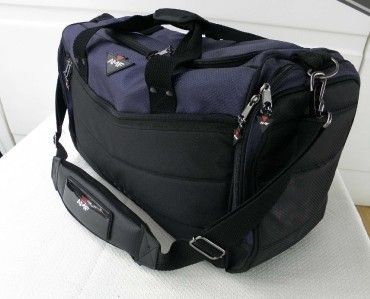 AMF 2 BALL BOWLING BALL TOTE BAG BLACK/BLUE  