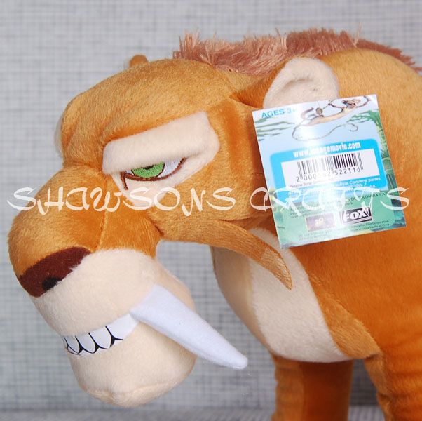 ICE AGE 3 PLUSH TOY 19 DIEGO SABER TOOTH TIGER FIGURE  