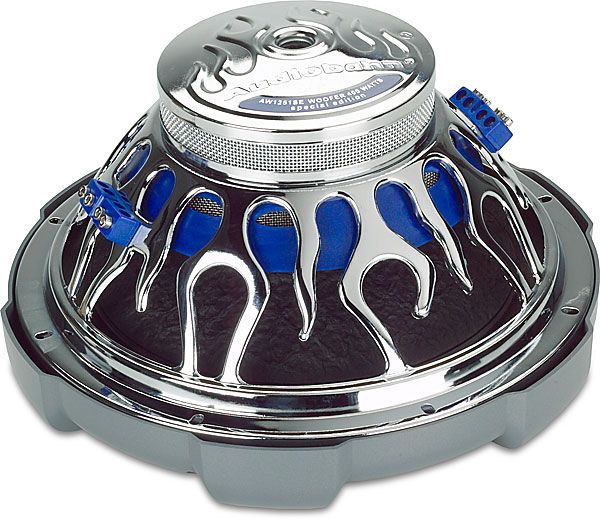 AUDIOBAHN AW1251 SPECIAL EDITION NO GRILL SUBWOOFER CHROME FIRE  