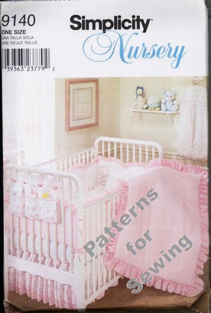   bumpers pillow dust ruffle new simplicity s 9140 quilt block club