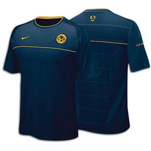 CLUB AMERICA Nike 2008 2009 TRAINING JERSEY NEW SOCCER YELLOW NAVY 