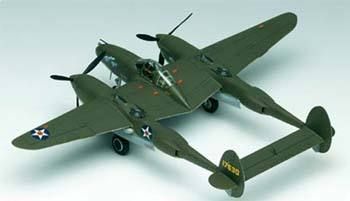 ACADEMY 1/48 P 38F LIGHTNING AIRPLANE MODEL KIT USAF  