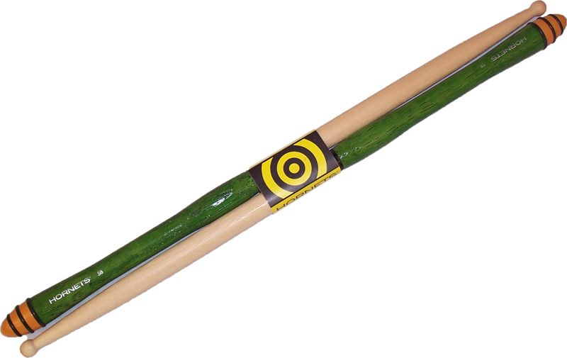 COOL Hornets Drum Sticks 5B Green Finish Drumsticks NEW  