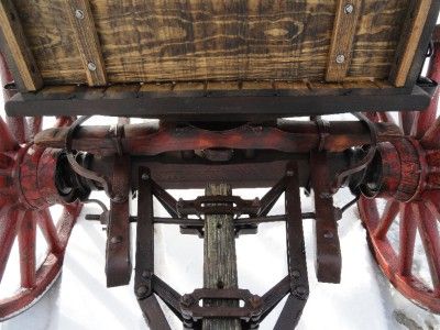 Antique Covered Horse Drawn Chuck Wagon Very Good Wood Wheels Useable 