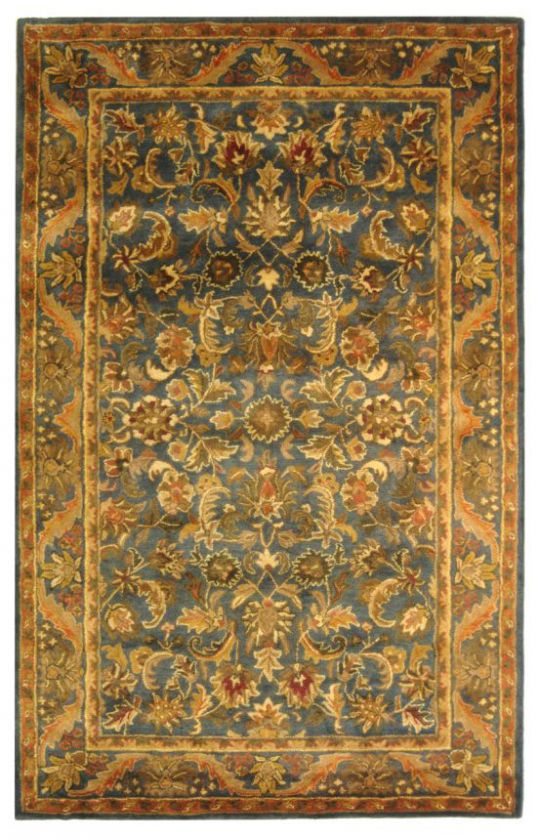   Area Rug WOOL Handmade Persian Carpet ORIENTAL Blue 6 Round  